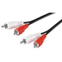 Kabel StereoCinch -> StereoCinch schwarz, 1,5 Meter