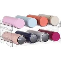 TUWENA Flaschenregal Weinflaschenhalter Kunststoff, Stapelbar Wasserflasche Lagerung Rack