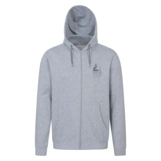 Mountain Warehouse - "Spirit Of Adventure" Kapuzenpullover für Herren, Durchgehender Reißverschluss (Grau)