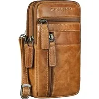 STILORD Handtasche "Asher" Leder Brustbeutel Herren Vintage Gürteltasche zum Umhängen