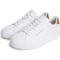 Tommy Hilfiger TH COURT LTH DETAIL ESS Sneaker Freizeitschuh, Halbschuh, Schnürer mit Logoschriftzügen