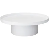 Grafelstein Tablett Dekotablett NORDIC weiß aus Metall D30cm Dekoplateau schlicht Tablett