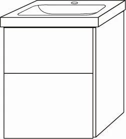 Sanipa Waschtischunterbau mit Auszügen 3way BP4621V