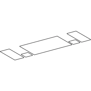 Geberit Auszug Einlegmatten Set, myDay Waschtisch-US, Modell 824130-824133, 598668000 598668000