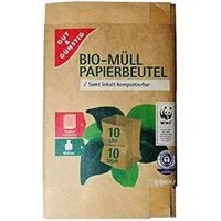 Gut & Günstig Müllbeutel Bio-Papier Müllbeutel 10 Beutel/ 10l 00419321