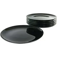 CreaTable Pizzateller Italien Party Schwarz, (6 St)