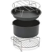 Tefal Küchenmaschinen Zubehör-Set für Heißluftfritteuse Tefal Easy Fry XL, für Easy Fry Classic EY201, Deluxe EY401, Precision EY401, XA1120