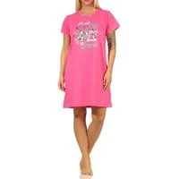RELAX by Normann Nachthemd Damen kurzarm Nachthemd mit tollem Motiv - 67140