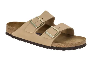 Birkenstock 1019016 Arizona Damen Pantoletten Beige Sandcastle Anatomisches F...