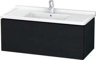 Duravit L-Cube Waschtischunterbau wandhängend Eiche Schwarz Matt 1020x469x408 mm - LC616601616 LC616601616
