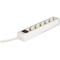 Hama Steckdosenleiste 6-fach, mit Schalter, 1,4 m, Weiß (00030384) Steckdosenleiste