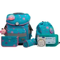 SCHOOL-MOOD® Schulranzen Timeless Pro (7-tlg), mit LED-Patchy