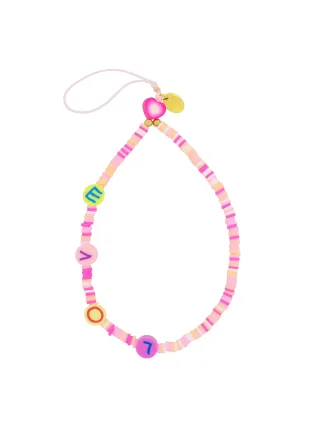 Fashionbox Armband mit Vinylplättchen pink "LOVE"