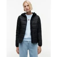 Tommy Jeans Steppjacke TJW SLIM LW HOODED PADDED JACKET Steppware, slim fit, mit Kapuze