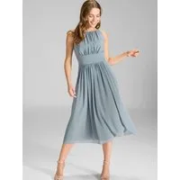 SWING Midikleid (1-tlg) Drapiert/gerafft