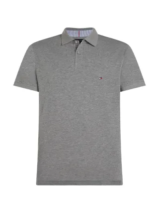 Tommy Hilfiger - Regular fit: Poloshirt grau - Gr. - L