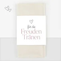 white & ivory Papierdekoration Freudentränen Banderole, herz rosa, 50 Stück, aus recyceltem Papier