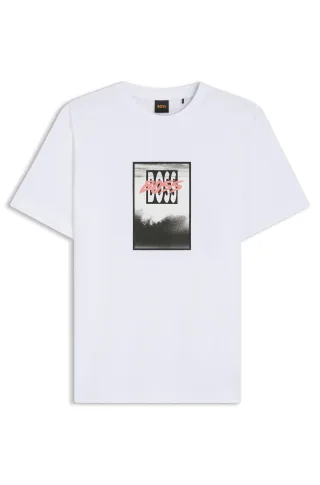 BOSS Menswear Orange - Te_Dj White - Gr. - L