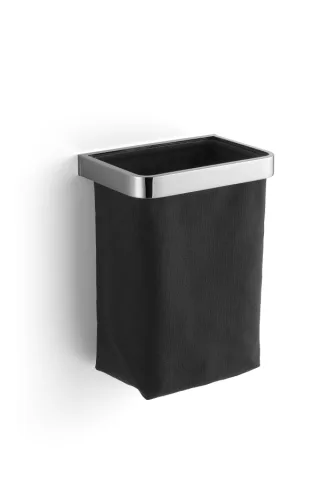 Giese Gästehandtuchkorb mit Stoffeinsatz schwarz, 40500-02 40500-02