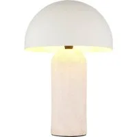 homsy by Ana Johnson Tischleuchte LUMEVA Pilz Lampe, ohne Leuchtmittel, Leuchtmittel wechselbar, warmweiß - kaltweiß, Keramik, Pilzleuchte, Höhe 38cm, beige, Metall, E14 Fassung
