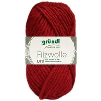 Gründl 50 Gramm Gründl Filzwolle Uni Farbauswahl Bastelgarn