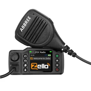 ABBREE GP-8900 Plus 4G Car Radio Dual-SIM Unlimited Distance Zello Android 5.1 POC Radio Clear Sound Large Color Screen