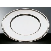 APS Platzteller, Edelstahl, Ø 33 cm, mit Fadendekor