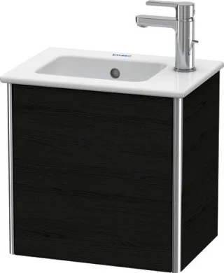 Duravit XSquare Waschtischunterbau wandhängend Eiche Schwarz Matt 410x289x400 mm - XS4170R1616 XS4170R1616