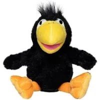 mbw Kuscheltier Rabe Valentin, Plüschtier kleiner Rabe stehend 21 cm, perfekt als Geschenk zum Geburtstag oder zur Einschulung