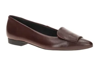 Paul Green Damen Ballerinas 3792-221 Wine Rot Echtleder Spitzschuhe mit Gummi...