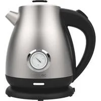 Thermosense 620 Retro Steel, Wasserkocher edelstahl/schwarz, 2.200 Watt, 1,7 Liter