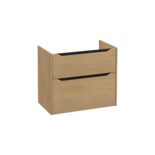 VitrA New Integra Square Waschtischunterschrank mit 2 Vollauszügen 76 x 45 x 65 cm Gold,80249 80249