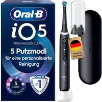 Oral-B Elektrische Zahnbürste Oral-B iO Series 5, Aufsteckbürsten: 1 St., 1 Aufsteckbürste, Langanhaltender Akku, Reise-Etui, Aufsteckbürstenhalter