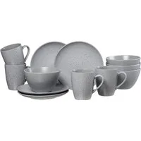 Ritzenhoff & Breker Kaffeeservice Kitwe grau Frühstücksservice, Steingut