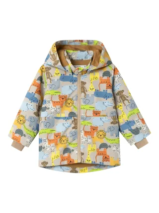 NAME IT - NBMMAX JACKET ANIMALS white pepper - Gr. - 68