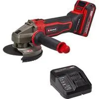Power X-Change Akku-Winkelschleifer TE-AG 18/125-2 Li Kit, 18Volt rot/schwarz, Li-Ion-Akku 4,0Ah