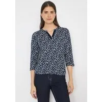 CECIL 3/4-Arm-Shirt aus reiner Baumwolle