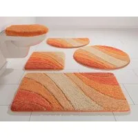 OTTO home Badematte Josie, Badvorleger, Badezimmer Teppich, Höhe 20 mm, rutschhemmend beschichtet, schnell trocknend, strapazierfähig, fußbodenheizungsgeeignet, Polyester, rechteckig, Badteppich, Badematten, rechteckig, rund & als 3-tlg. Set erhältli
