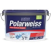 SCHÖNER WOHNEN FARBE Wandfarbe Schöner Wohnen Polarweiss Innenfarbe 5,0 Ltr. weiß hohe Deckkraft