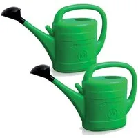 Prosperplast Gießkanne 10 Liter (2-tlg., 2 Stück), Gartengießkanne mit Abnehmbarer Brause