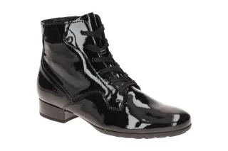 Gabor 8031.04.006 Damen Stiefeletten schwarz - elegante Ankle Boots mit Flaus...