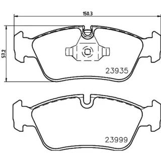 Hella Bremsbel?ge vorne BMW 1er E87 3er E90
