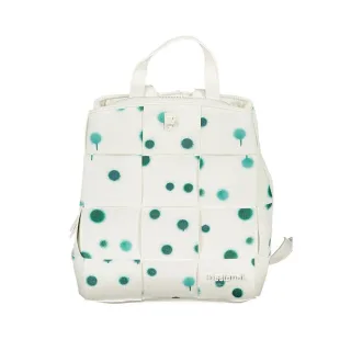 Desigual Weiße Polyurethan Damenrucksack