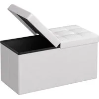SONGMICS Sitzhocker sitzhocker, Sitzbank mit Stauraum, Sitztruhe mit Klappdeckel