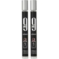 Afnan Eau de Parfum 9pm Eau de Parfum (EDP) Herren Spray Reiseparfum Bundle 2x35ml, Süß-würziger Duft mit Apfel, Zimt, Orangenblüte und Vanille