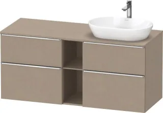 Duravit D-Neo Konsolenwaschtischunterbau wandhängend Leinen Matt 1400x550x664 mm - DE4970R10750000 DE4970R10750000