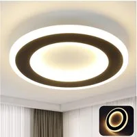 ZMH LED Deckenleuchte Deckenlampe Schwarz und Weiß Flurlampe 24cm Wohnzirmmer, LED fest integriert, Warmweiß