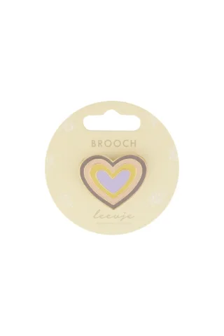 Leevje Brosche 'Rainbow Heart'