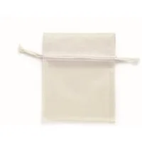 Glorex Bastelnaturmaterial Glorex Organzasäckchen creme, 8 x 10 cm, 6 Stück