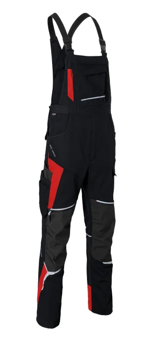 KÜBLER BODYFORCE Latzhose schwarz/anthrazit 46 - 3125 5302-9997-46